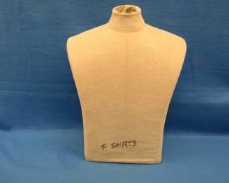 Lot 33. Adult upper body seamstress form