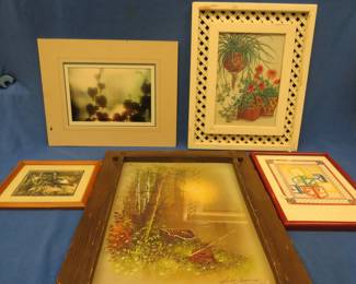 Lot 228. Five framed prints