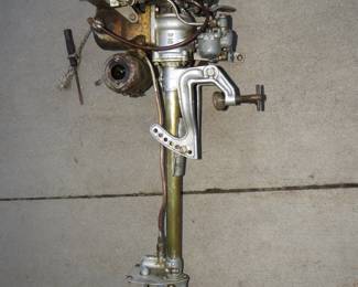 Lot 235. Antique Champion outboard engine with unknown HP