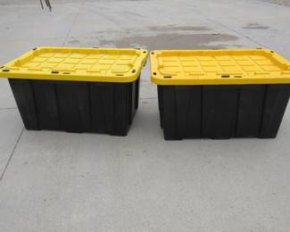 Lot 317. Two large heavy-duty SuperBoxes.&nbsp; Stackable with locking lids.&nbsp; 400 lb. capacity