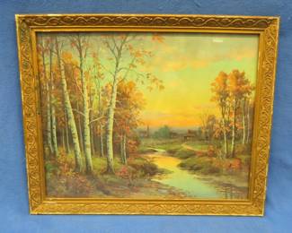 Lot 227. 22" x 18" framed print