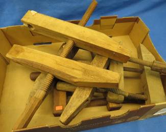 Lot 51. Four wood clamps