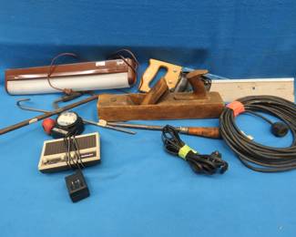 Lot 127. Old wooden plane and more