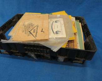 Lot 301. Vintage farm machinery manuals