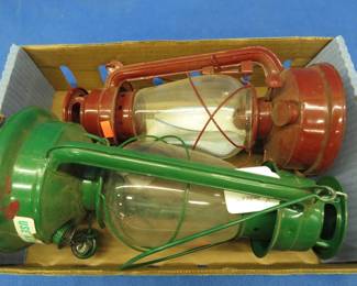 Lot 42. Two Kerosene lanterns