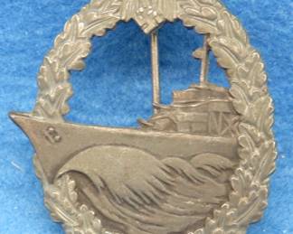 Lot 153. Original WW2 German Kriegsmarine destroyer badge