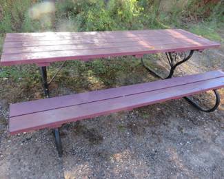 Lot 241. 8 foot picnic table in excellent condition