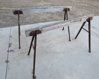 Lot 237. A pair of sawhorses