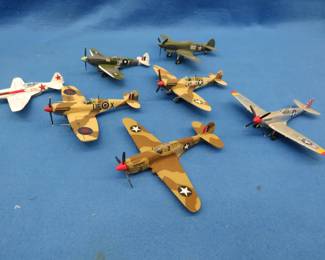 Lot 232. Seven die-cast planes.&nbsp; 1:72 scale.