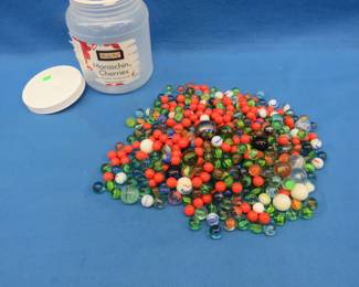 Lot 46. Jar of marbles
