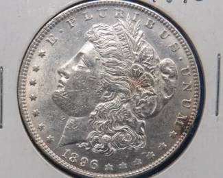 Lot 137. 1896 P Morgan silver dollar