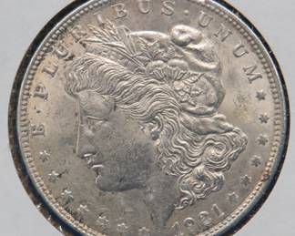 Lot 138. 1921 P Morgan silver dollar