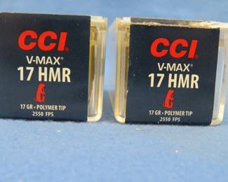 Lot 285. 100 CCI V-Max 17 HMR rounds