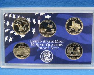 Lot 16. 2004 United States Mint State Quarter Proof Set