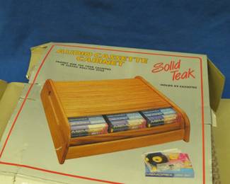 Lot 188. Teak cassette cabinet