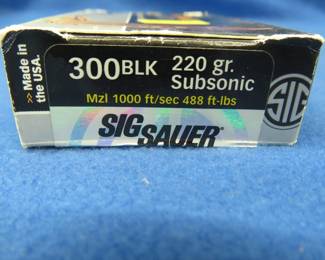 Lot 164. 20 SIG SAUER 300BLK rounds