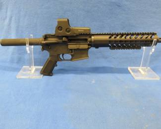 Lot 20. Anderson Manufacturing AM-15 semi-auto pistol.&nbsp; 300 blackout. Includes Eotech optics.&nbsp; Serial #16189759