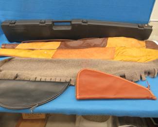 Lot 149. Four long gun cases and two handgun cases.