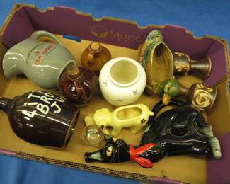 Lot 185. Glassware and pottery