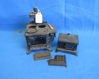 Lot 72. Cast-iron toy stoves