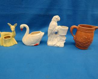 Lot 347. Four pieces of unmarked pottery