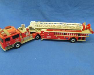 Lot 83. Lights and sounds Fire Dept ladder truck, untested