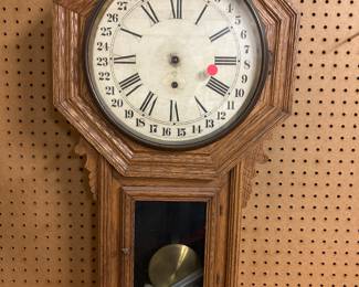 Ansonia Clock Co. "Office Regulator" Wall Clock