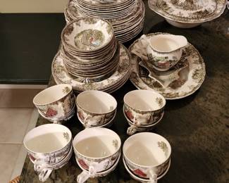 The stone wall the friendly village by Johnson bros made in England 