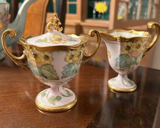 Pickard Sugar and Creamer in Italian Garden by Gasper