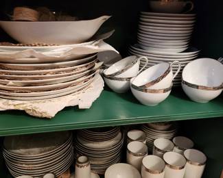 Fukagawa Arita Japan China Silver Lichen #917