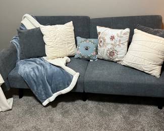 grey futon
