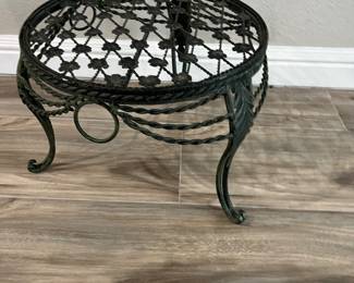 metal side table