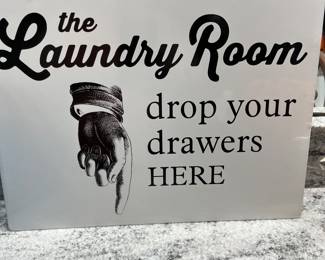 Laundry sign