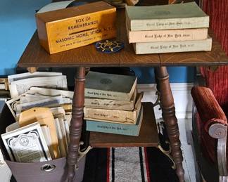 Masons records & books