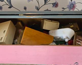 Filled with doll furniture