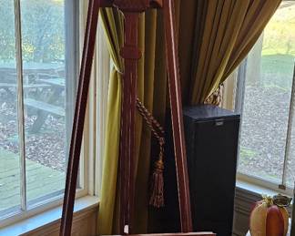 Rosewood carved easel