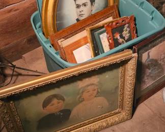 Old frames and photos