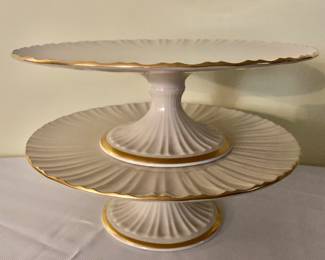 $24 each - Lenox cake stands - each 4" H, 10.5" diam