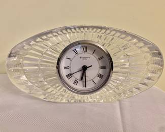 $30 - Waterford desk clock - 4" H, 7.75" W, 2" D