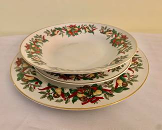$30 per set - 12 sets available! AMC Christmas Bounty 3-Piece Set - dinner plate: 10.5" diam
