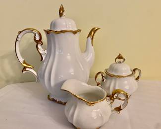 $60 - Midas by HERTEL JACOB coffee/tea set - coffee pot: 10.5" H