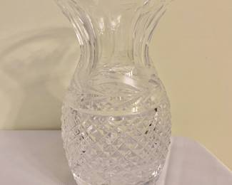 $30 - Waterford vase - 7" H, 4" diam