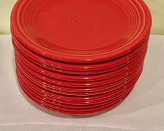 $6 each - 6 AVAILABLE (6 SOLD) Fiestaware appetizer plates - each 7.25" diam
