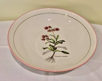 $20 - PRIMULA Decorata A Mano Botanical Flower large pasta bowl - 13.25" diam, 3.25" deep