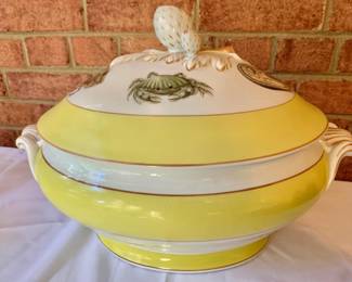 $120 - Fruits of the Sea Mottahedeh Turine - 14"L x 10"H x 9"D