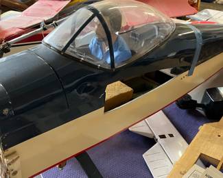 One of several custom model remote control airplane sections