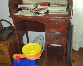 CHILD'S ROLL TOP DESK