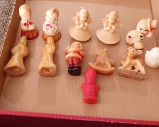 VINTAGE CHRISTMAS CANDLES