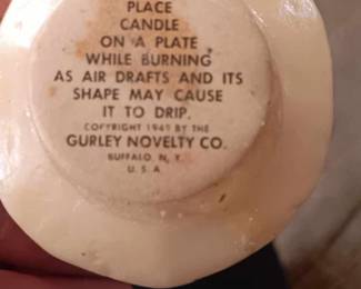 VINTAGE CHRISTMAS CANDLES