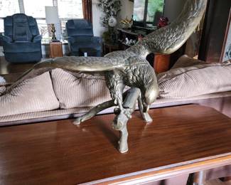 Large brass eagle